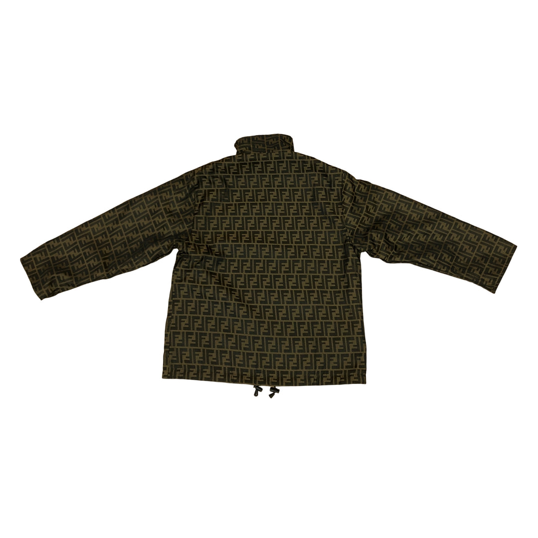 *Fendi Fendi Zukka模式字母图Blouson可逆