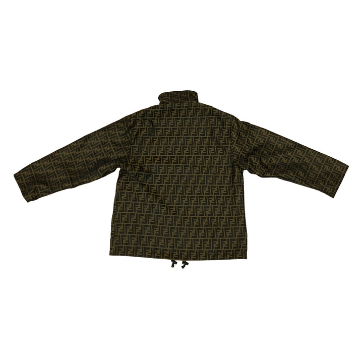*Fendi Fendi Zukka模式字母图Blouson可逆