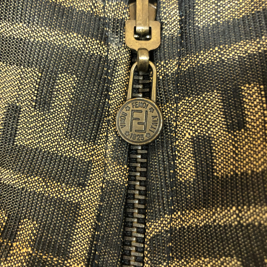 *Fendi Fendi Zukka模式字母图Blouson可逆