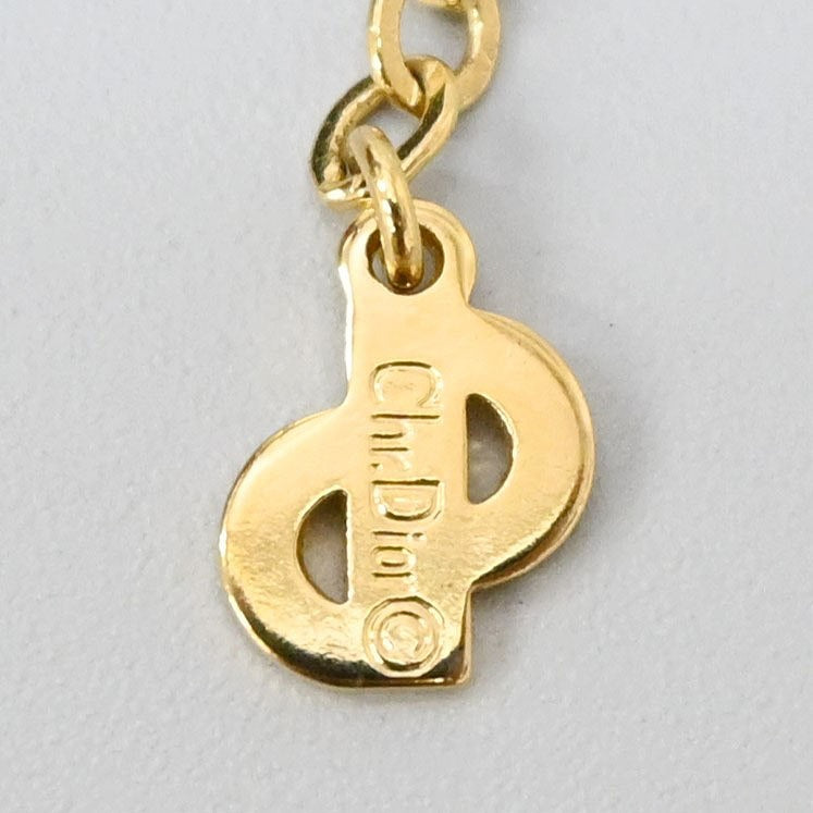 Christian Dior Necklace CD Logo Stone