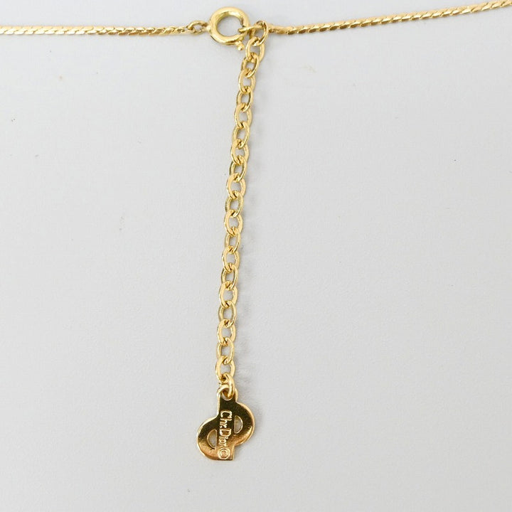 Christian Dior Necklace CD Logo Stone