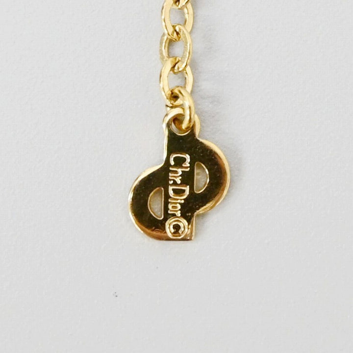 Christian Dior Necklace CD Logo Stone