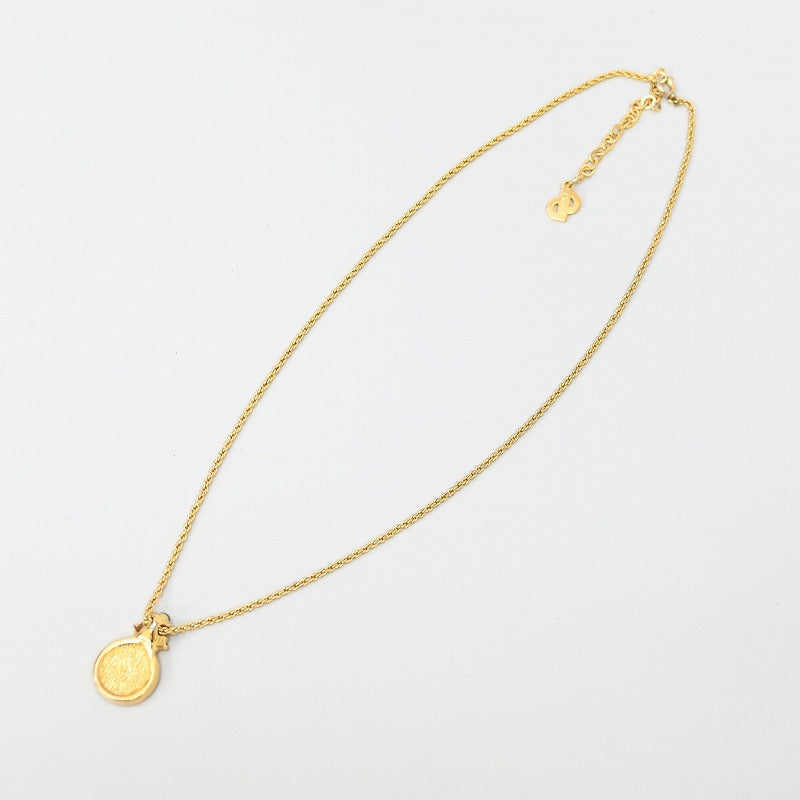 Christian Dior ネックレス ヴィンテージ サークル CDロゴ 80s