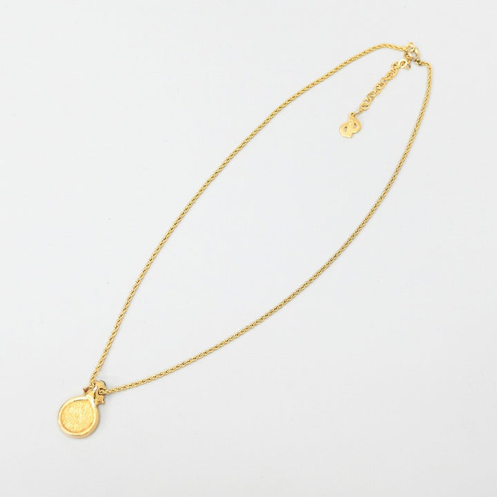 Christian Dior ネックレス ヴィンテージ サークル CDロゴ 80s