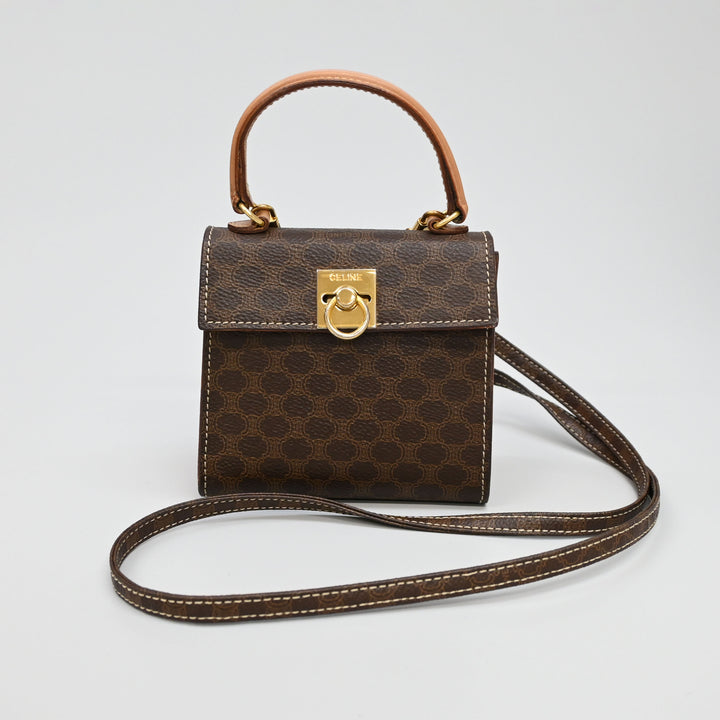 Celine Gancini 하드웨어 Macadam 패턴 미니 숄더백 P45193V