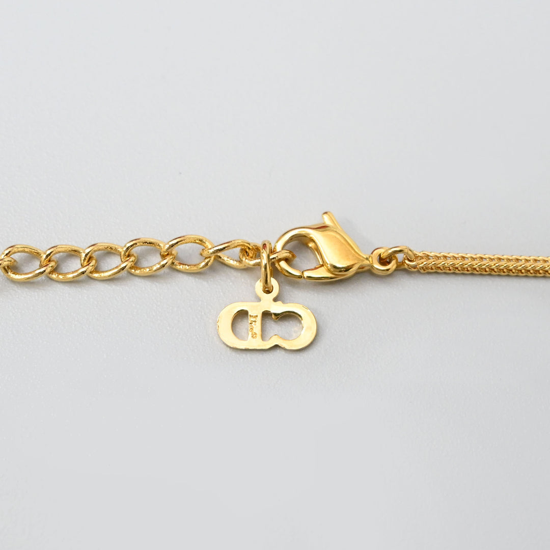 ChristianDior 基督 迪奥 瓶盖徽标项链 P43927V