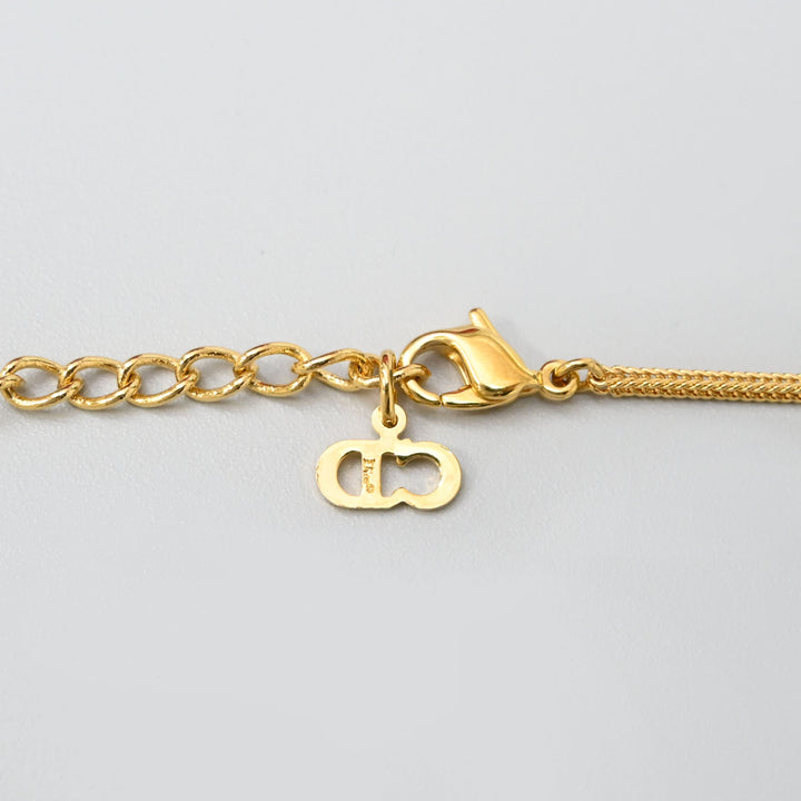 ChristianDior 基督 迪奥 瓶盖徽标项链 P43927V