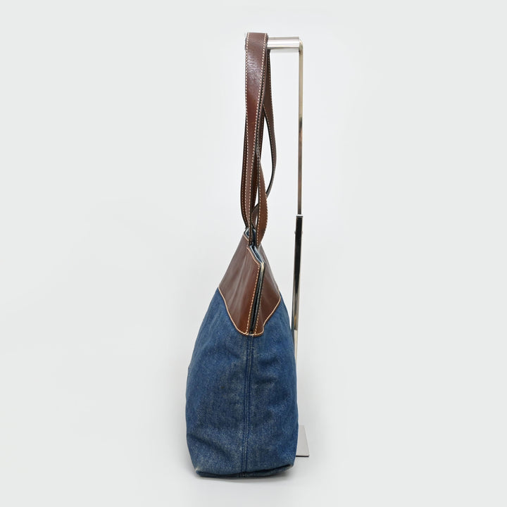 CHANEL Coco Mark Denim Tote Bag P45033V