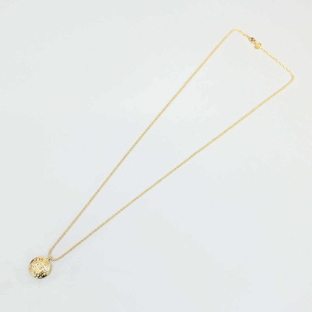 Christian Dior CD Logo Long Necklace P44322V