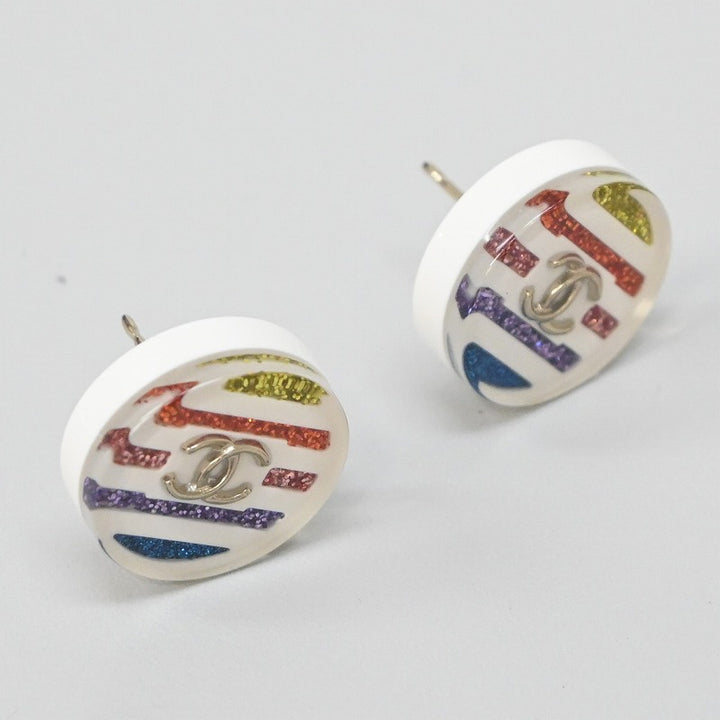 CHANEL ピアス ココマーク レインボー
