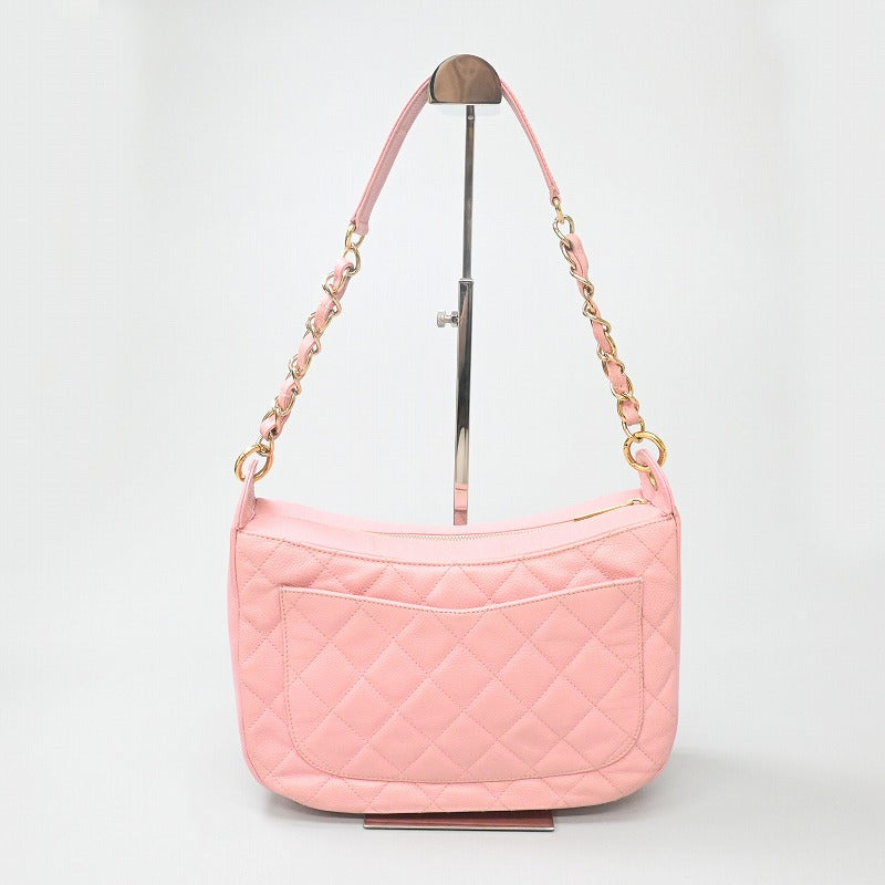CHANEL ショルダーバッグ マトラッセ　キャビアスキン　チェーンショルダーバッグ　ワンショルダー