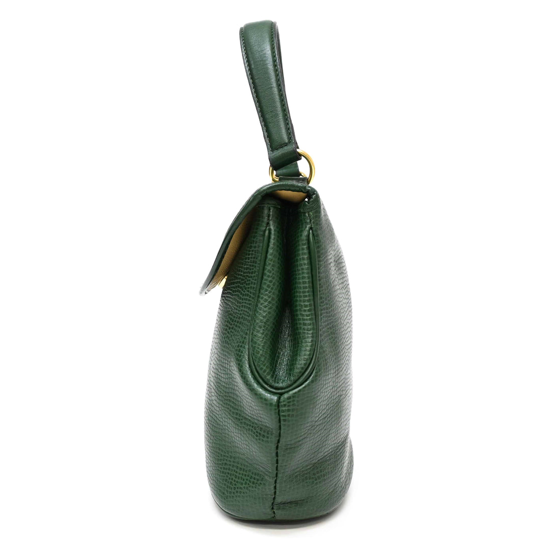 *Christian Dior クリスチャンディオール オーバルロゴ金具 ハンドバッグ P8114V
