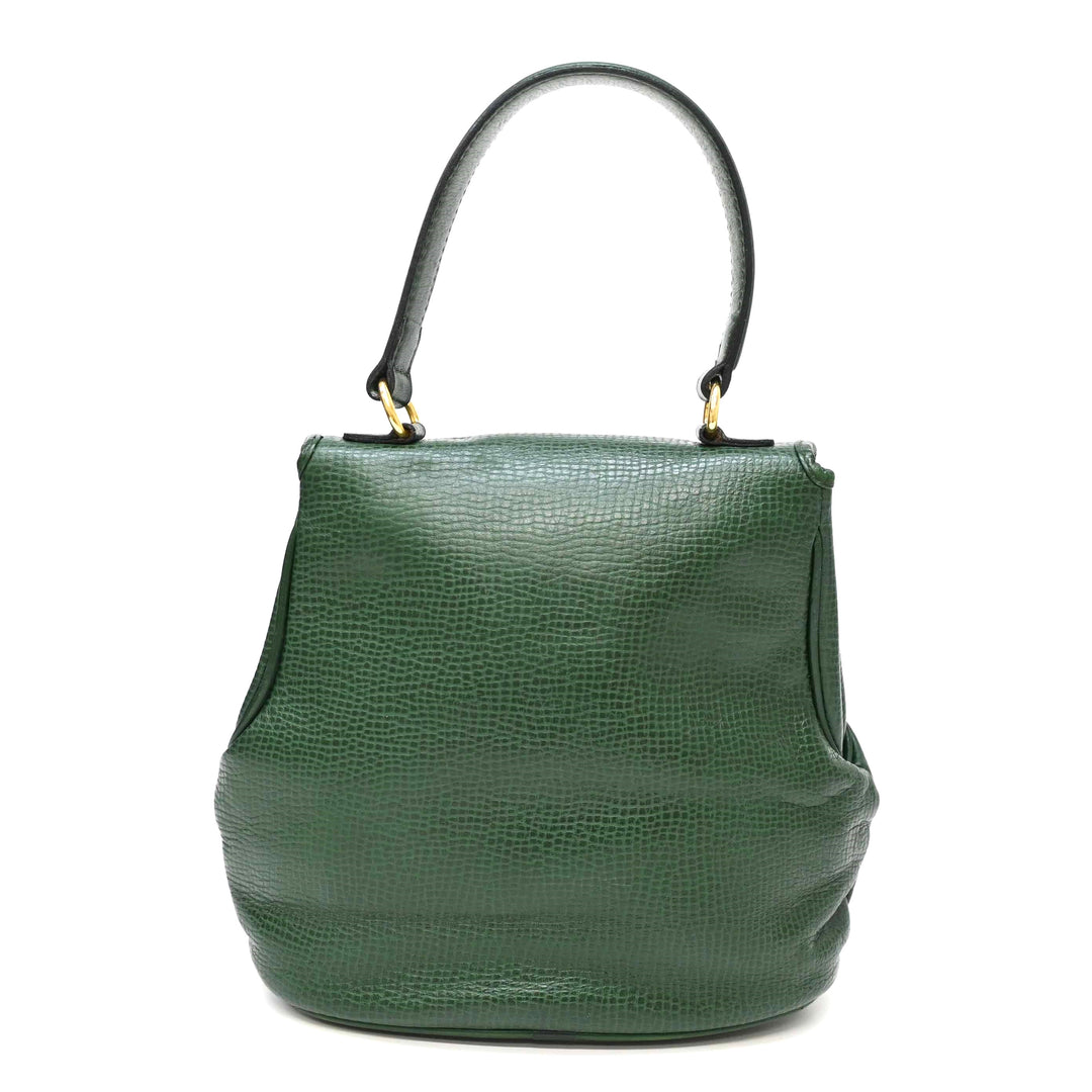 *Christian Dior クリスチャンディオール オーバルロゴ金具 ハンドバッグ P8114V