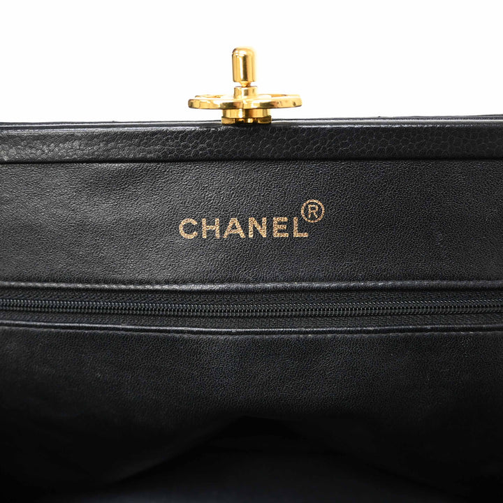 *CHANEL Chanel Matelasse Caviar Skin Chain Shoulder Bag P42338V