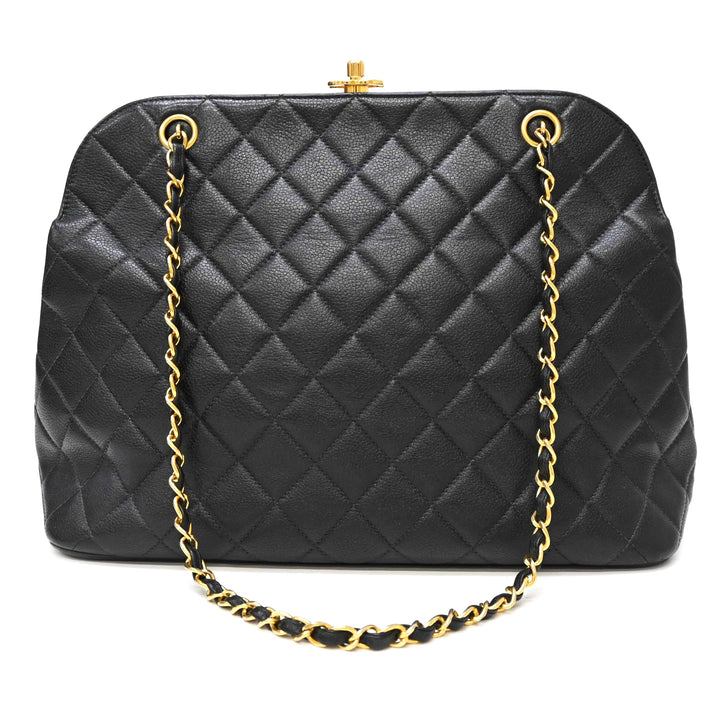 *CHANEL Chanel Matelasse Caviar Skin Chain Shoulder Bag P42338V