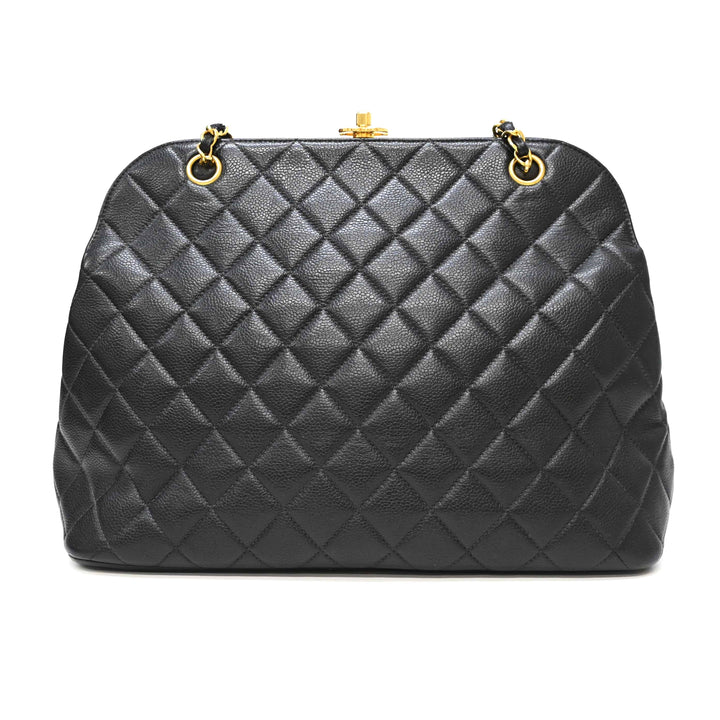 *CHANEL Chanel Matelasse Caviar Skin Chain Shoulder Bag P42338V