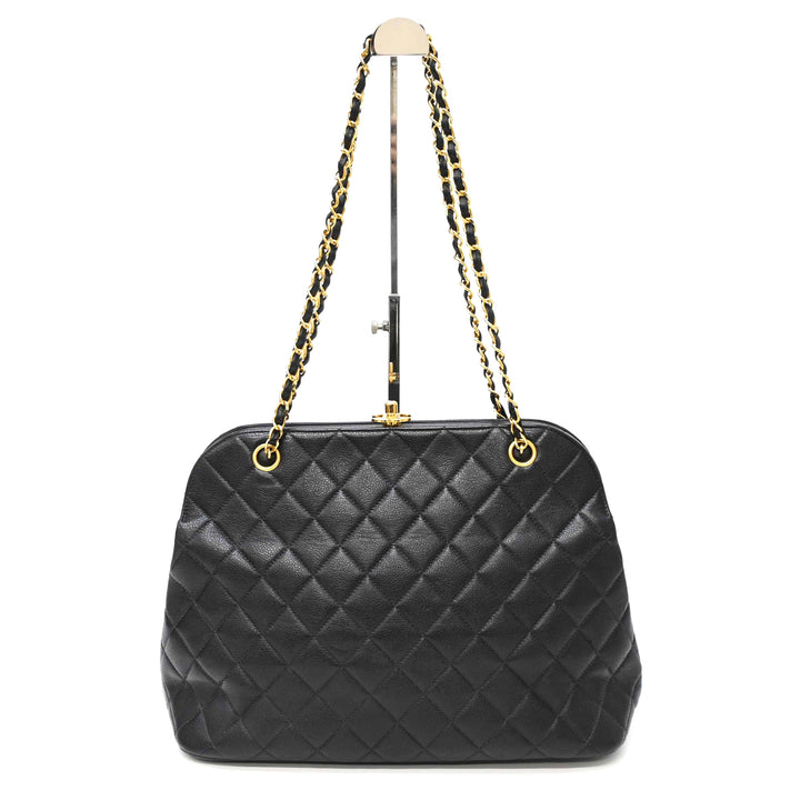 *CHANEL Chanel Matelasse Caviar Skin Chain Shoulder Bag P42338V