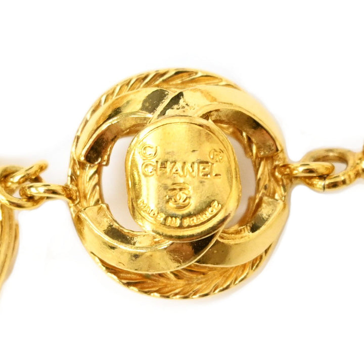 *CHANEL Chanel Coco Mark Ball Chain Necklace P16585V