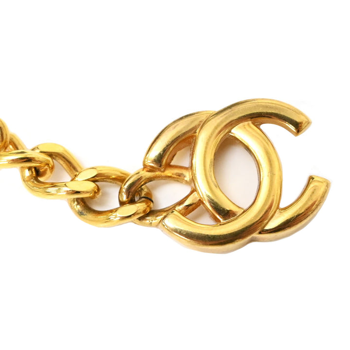 *CHANEL シャネル ココマーク チェーンネックレス P1789V