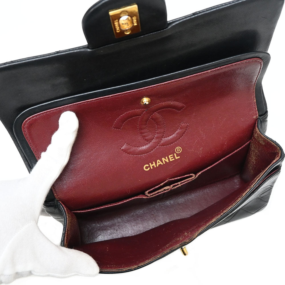 *CHANEL シャネル マトラッセ ダブルフラップ チェーンショルダーバッグ P42794V