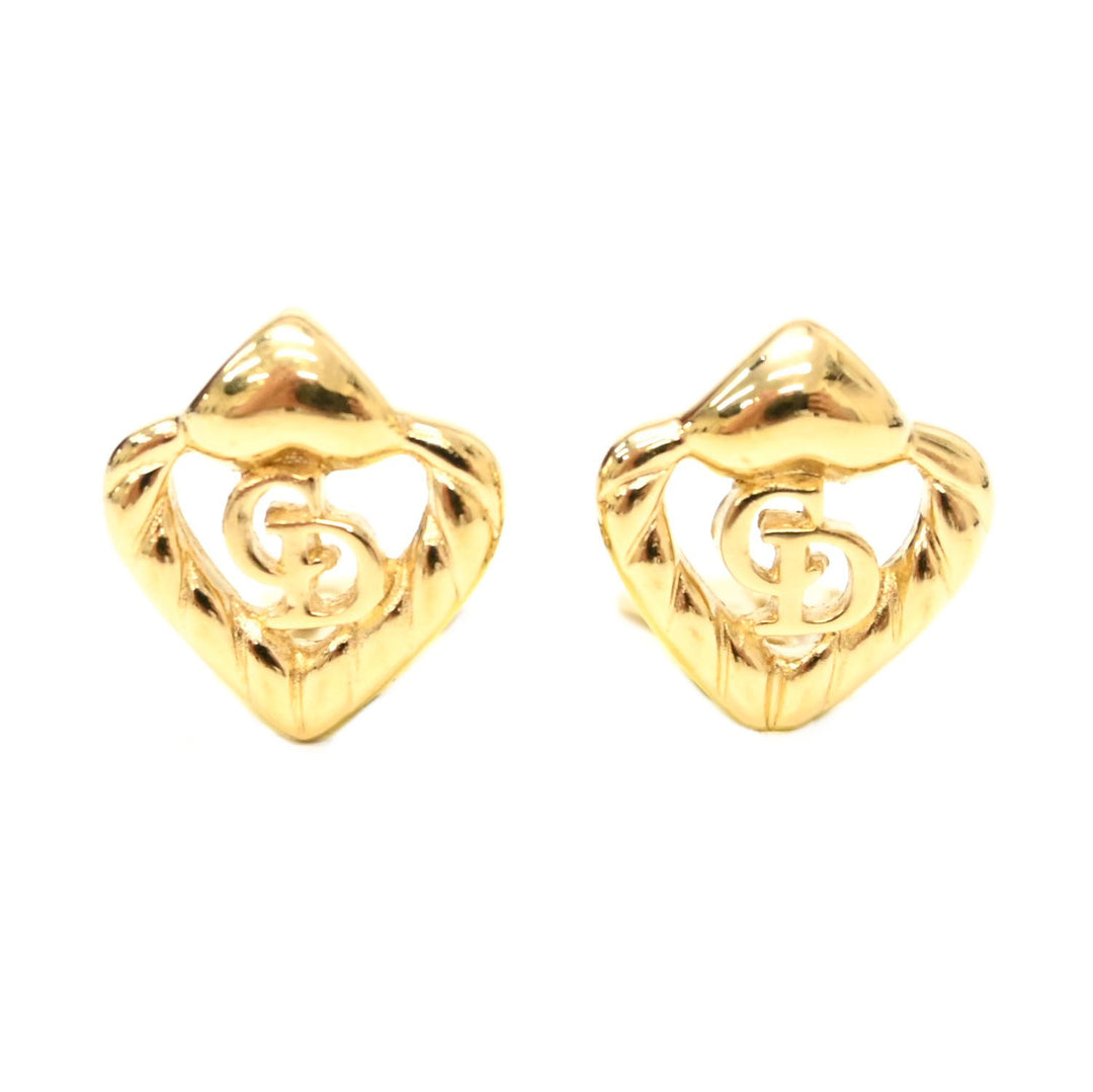 *ChristianDior Twist心图案耳环P43255V