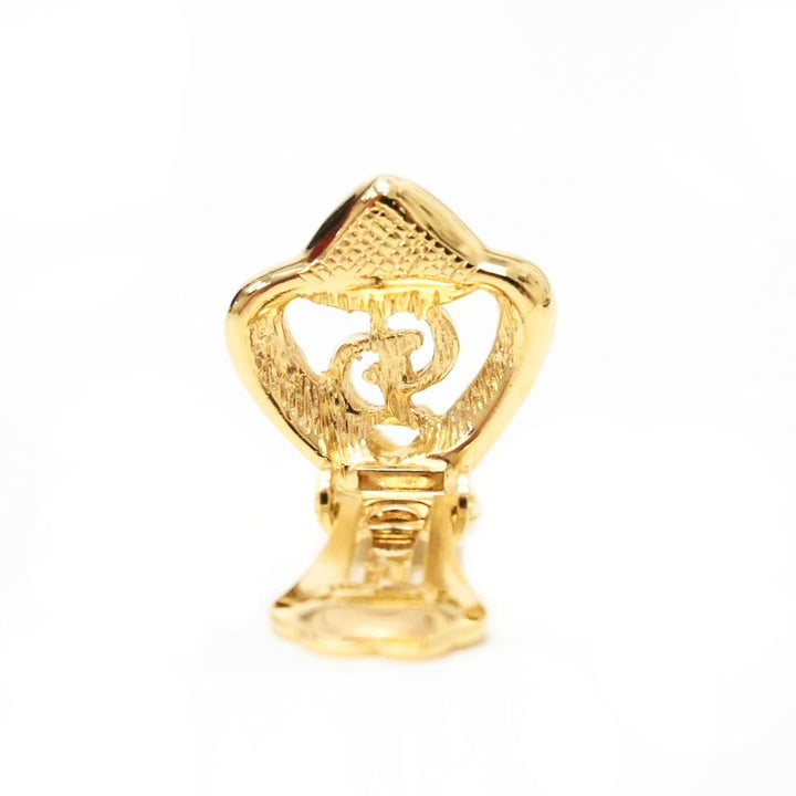 *ChristianDior Twist心图案耳环P43255V