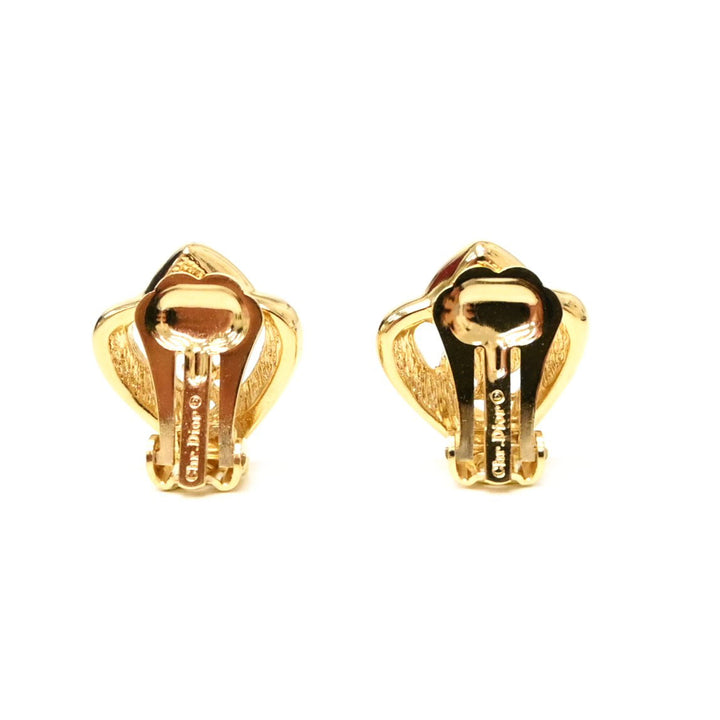 *ChristianDior Twist心图案耳环P43255V