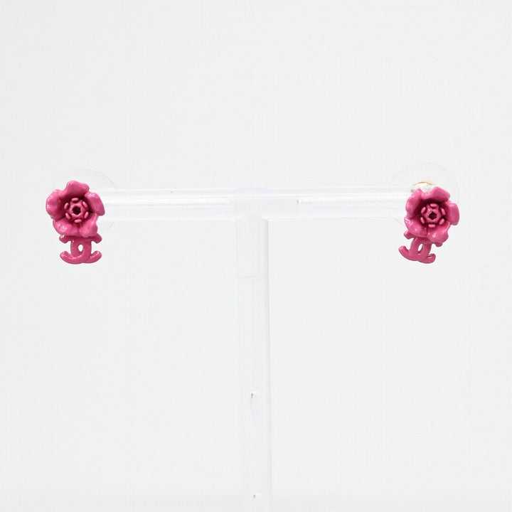 00 CHANEL 耳环山茶花标记