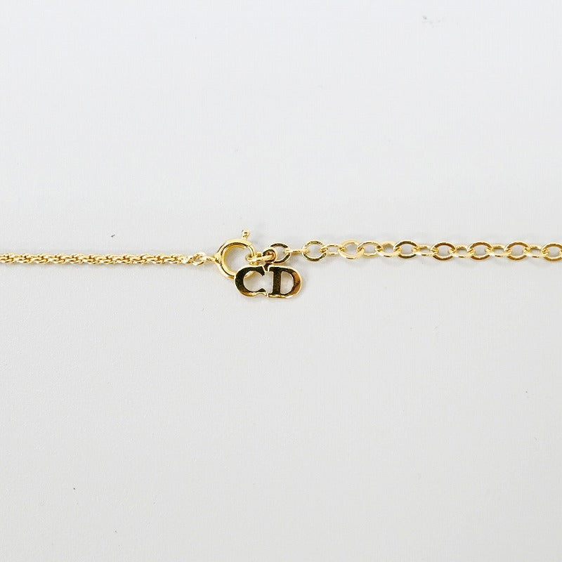 Christian Dior ネックレス ラウンド ツイスト CDロゴ 80s