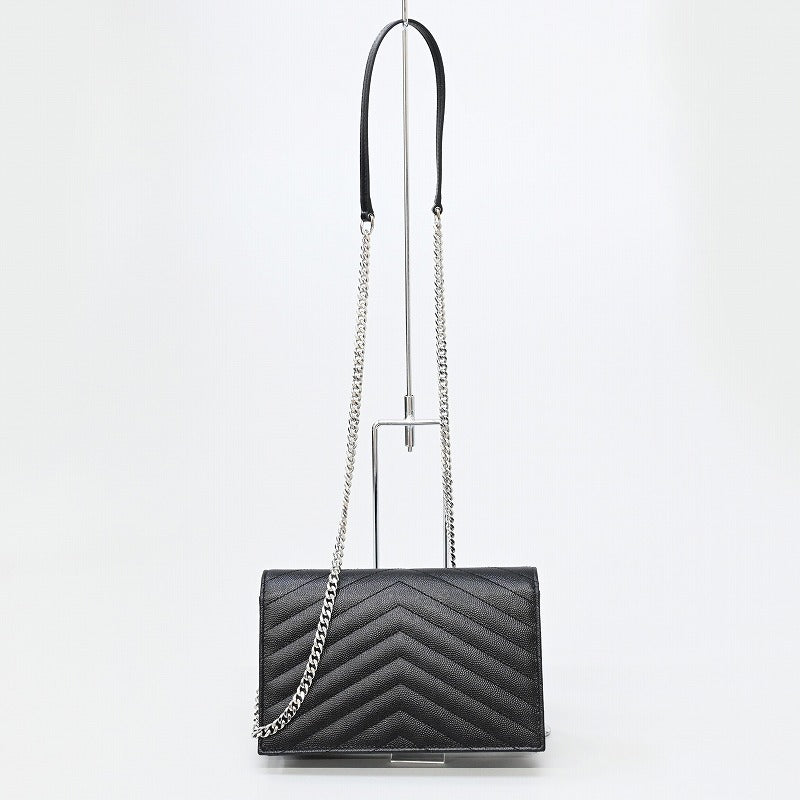 SAINT LAURENT PARIS Shoulder Bag 2WAY Chain Wallet Cassandra Envelope Chain Wallet