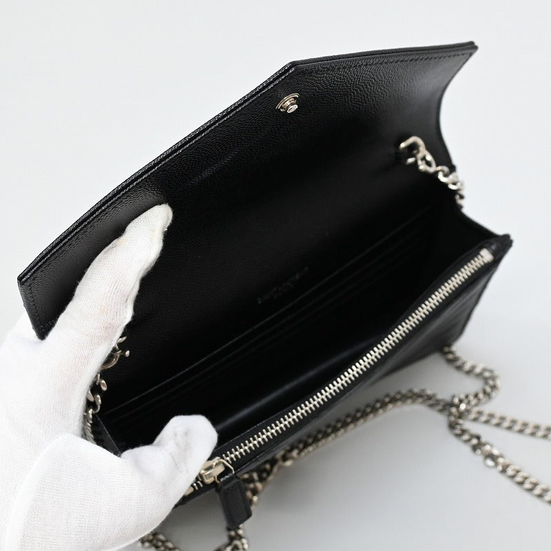 SAINT LAURENT PARIS Shoulder Bag 2WAY Chain Wallet Cassandra Envelope Chain Wallet