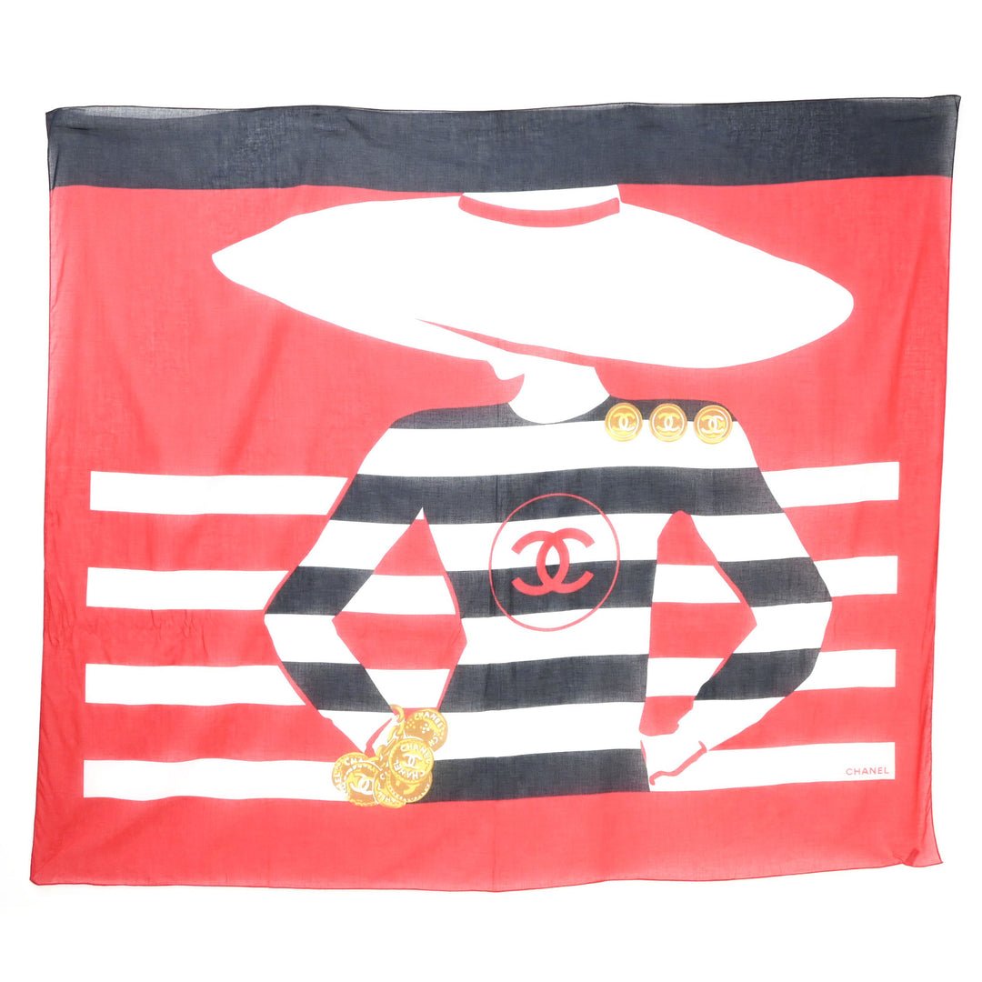 CHANEL Chanel? Coco Mark Scarf Stall P43370V