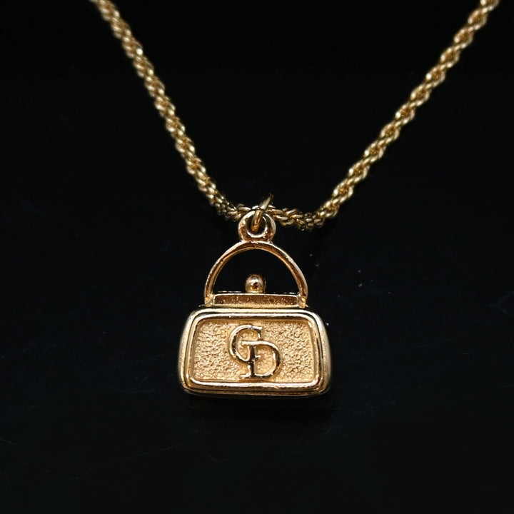 Christiandior Christian Dior? 가방 모티프 목걸이 P43353V