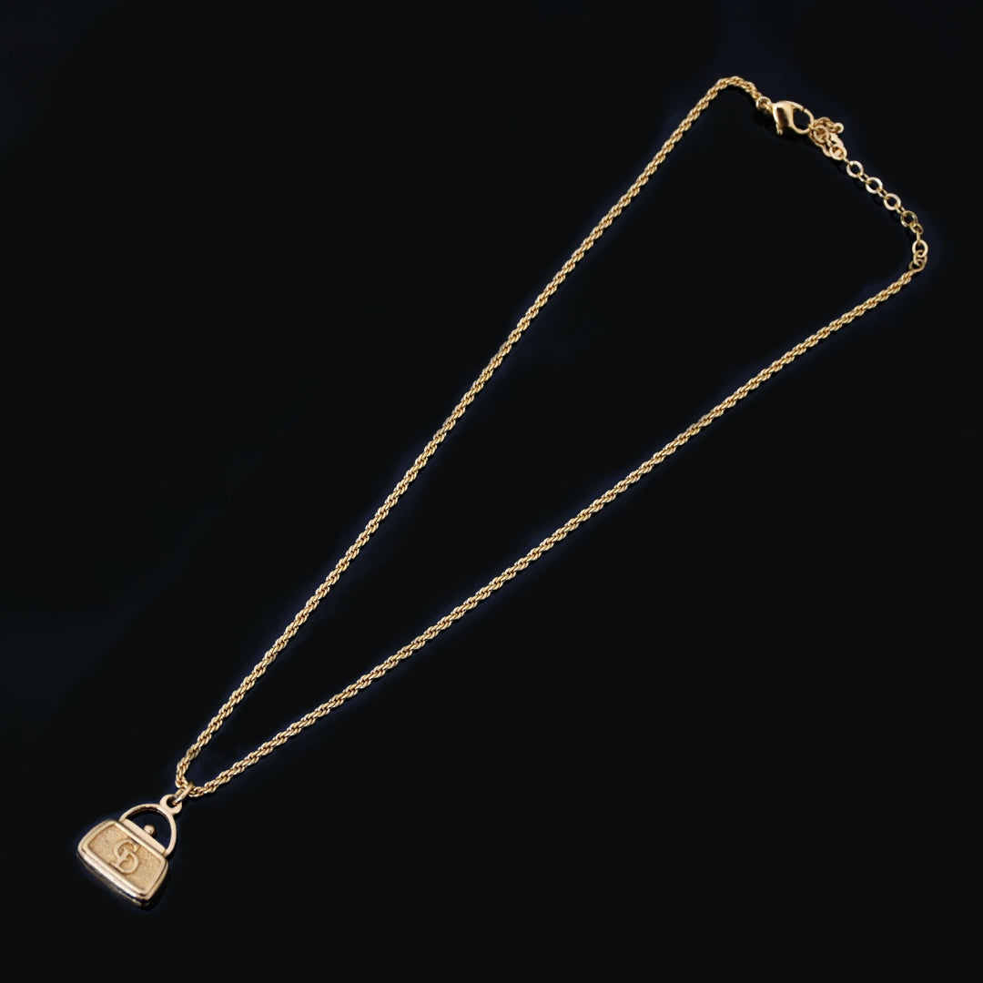 Christiandior Christian Dior? 가방 모티프 목걸이 P43353V