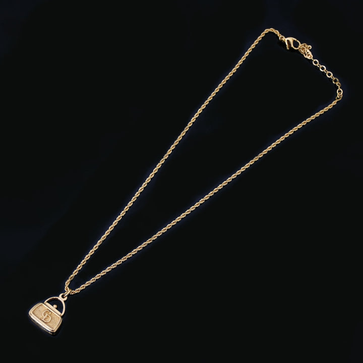 Christiandior Christian Dior? 가방 모티프 목걸이 P43353V