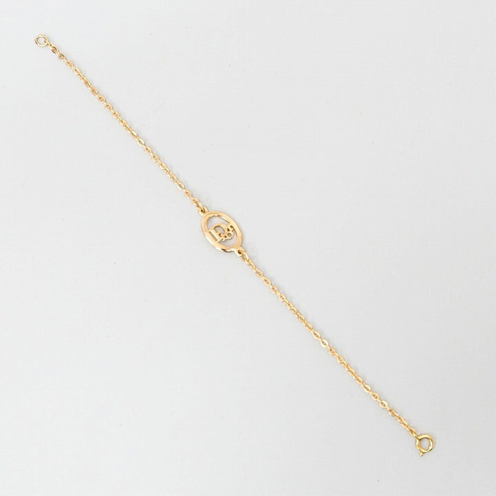 Christian Dior ブレスレット オーバル チェーン ロゴ ヴィンテージ 90s