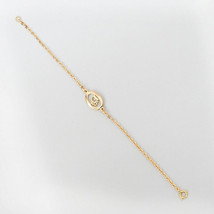 Christian Dior ブレスレット オーバル チェーン ロゴ ヴィンテージ 90s
