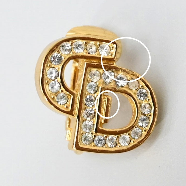 Christian Dior イヤリング CDロゴ 80s