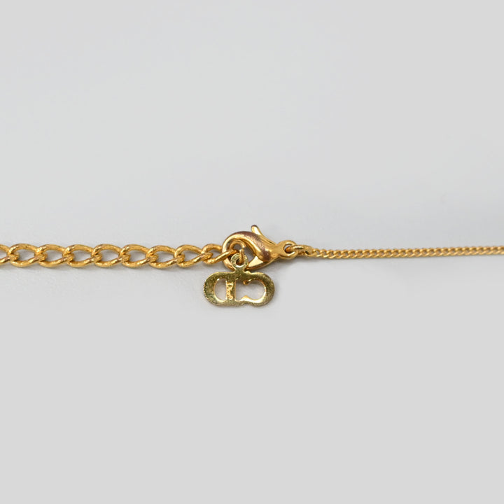 Christiandior Christian Dior 로고 하트 목걸이 P43441V