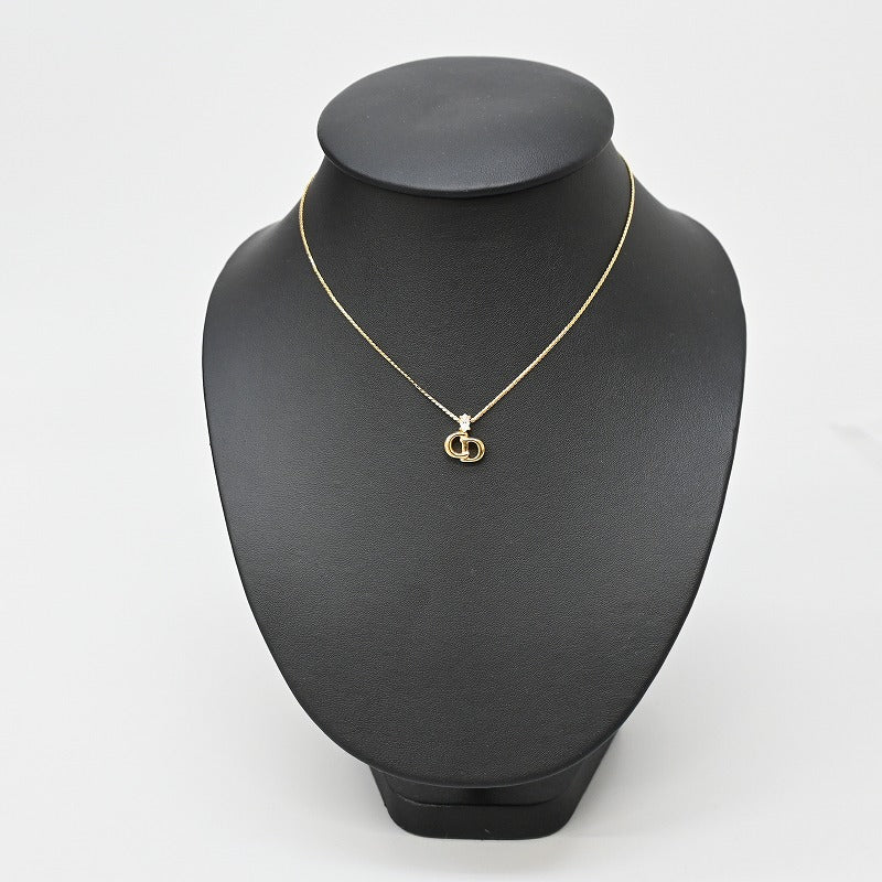 Christian Dior Necklace CD Logo Stone