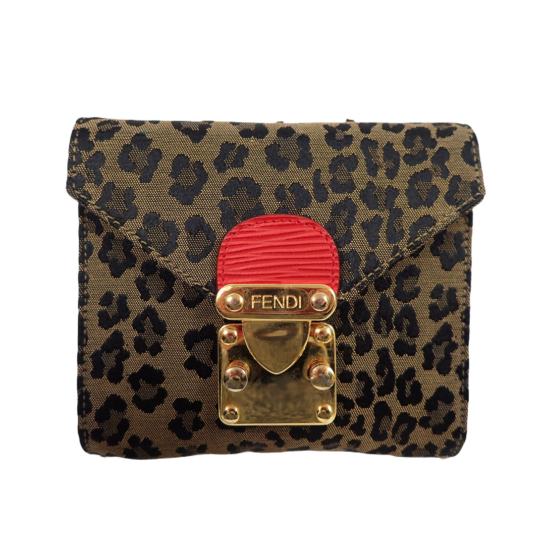 *FENDI Leopard Shoulder Bag