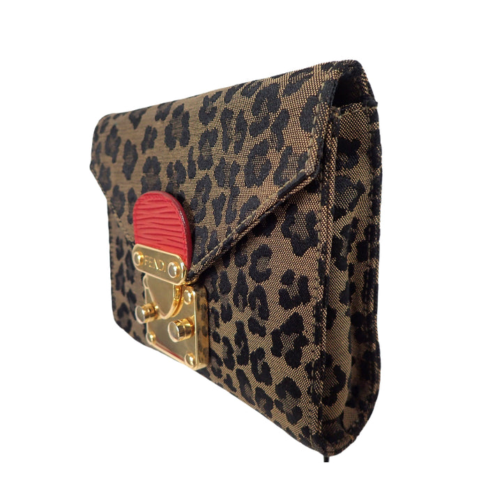 *FENDI Leopard Shoulder Bag