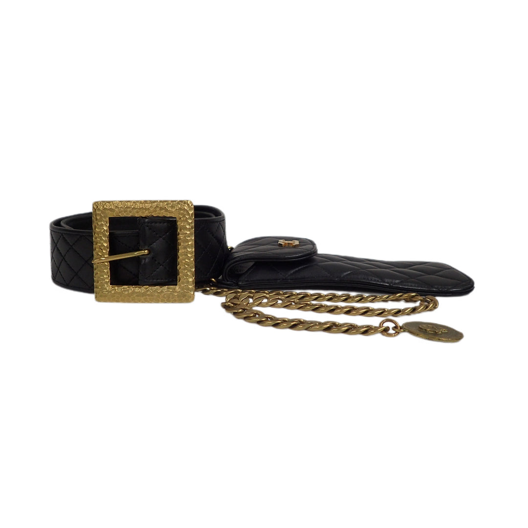 *CHANEL matelasse chain belt