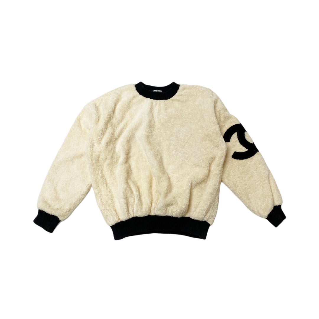 *CHANEL シャネル テリークロス トレーナー スウェット COCO ココマーク パイル
