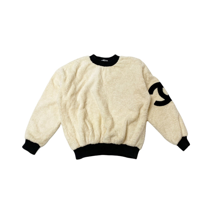 *CHANEL シャネル テリークロス トレーナー スウェット COCO ココマーク パイル