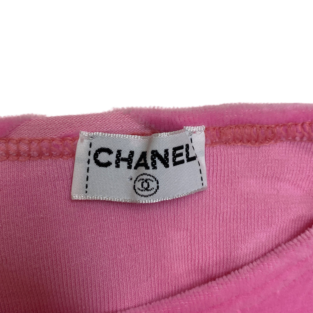 *CHANEL Chanel T -shirt Velour Coco Coco Mark