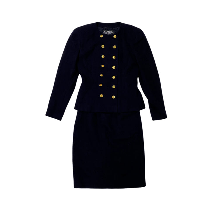* Chanel Chanel Setup Skirt Suit 20838 Tweed