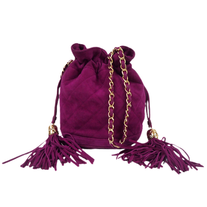 *CHANEL Matelasse Tassel Chain Shoulder Bag
