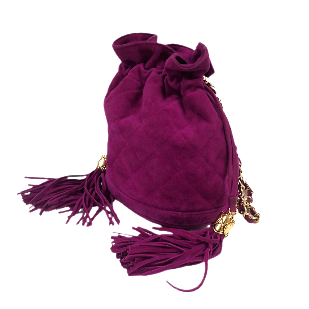 *CHANEL Matelasse Tassel Chain Shoulder Bag