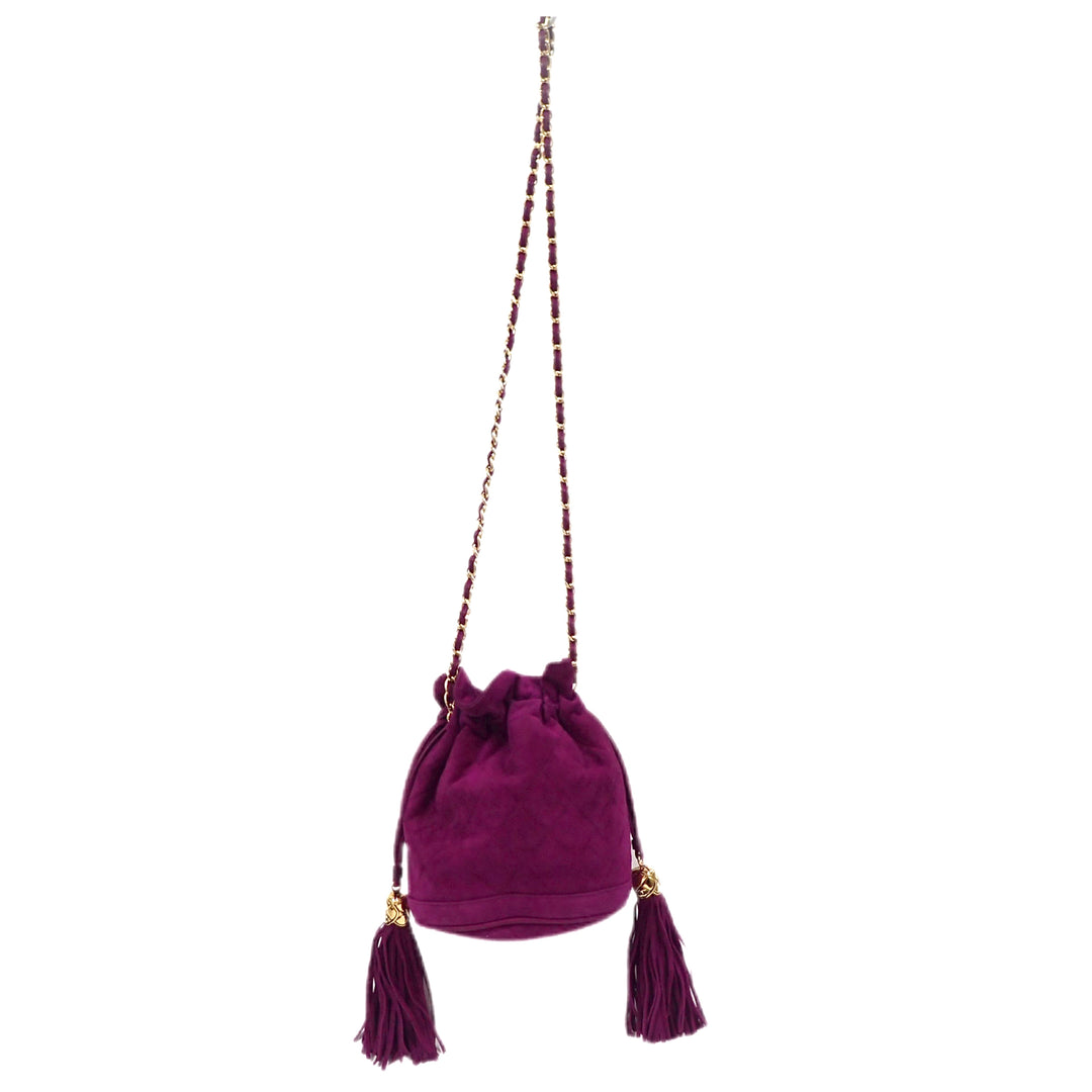 *CHANEL Matelasse Tassel Chain Shoulder Bag